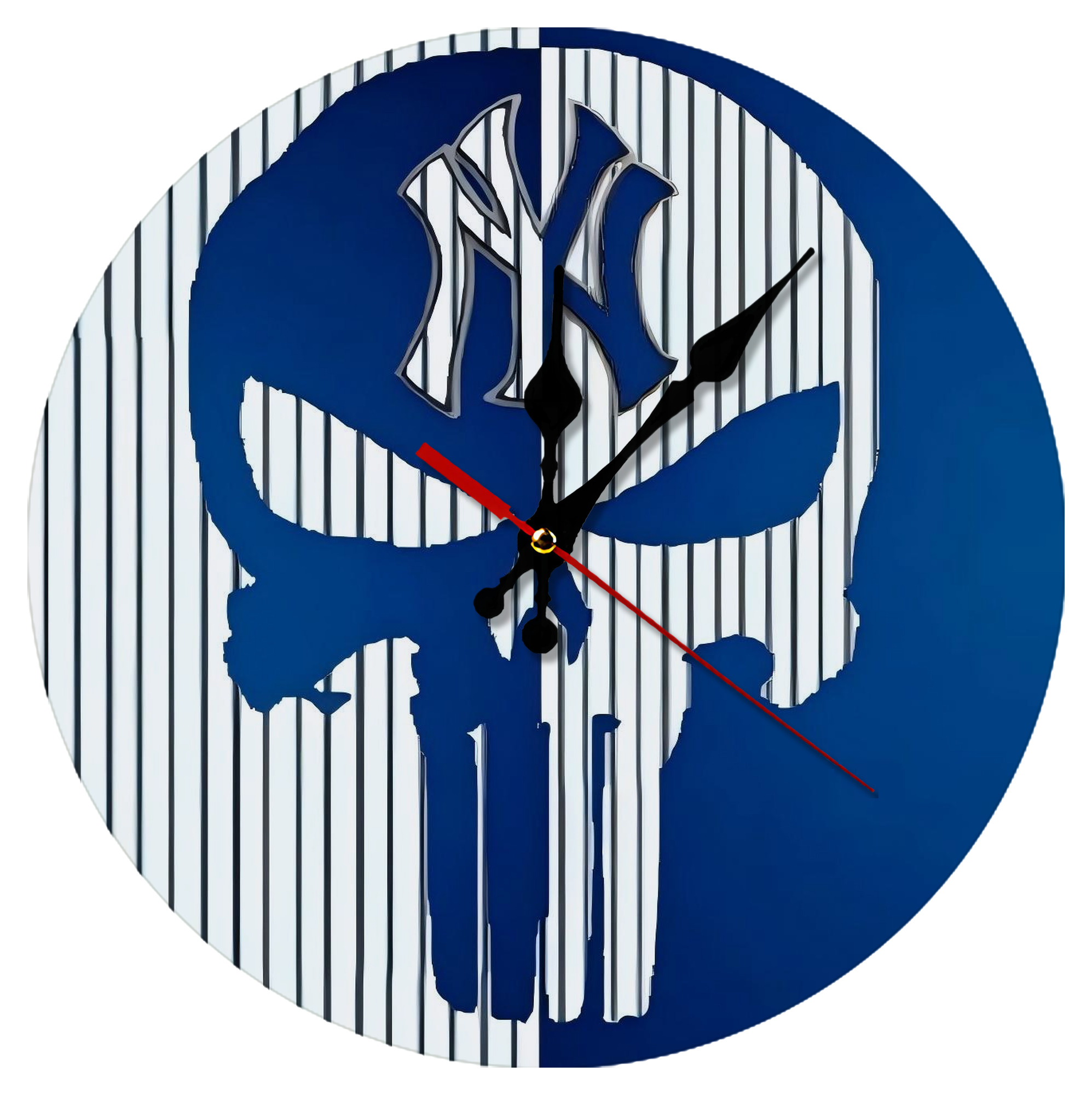 New York Yankees 154 Silent Round Wall Clock – Modern & Stylish DIY Design, Durable Wood Construction, Easy To Install – Perfect For Office, Bedroom, Living Room, And More